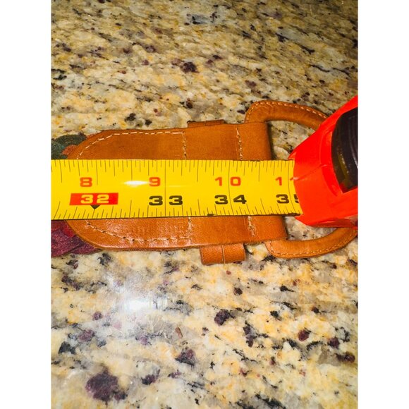 Boho Handwoven Multicolor Braided Leather Belt W/ Heart Accent Buckle Western M - Picture 7 of 7